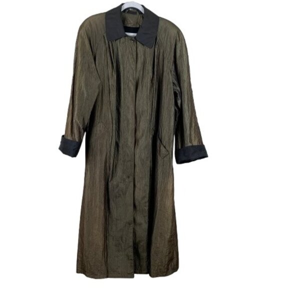 Vintage Jones New York Women’s All Weather Coat with Wool Zip in Lining Size Lar - Picture 1 of 9